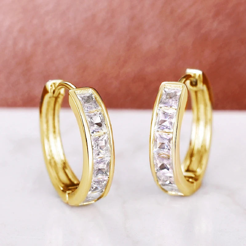 Milio Channel Hoop Earrings