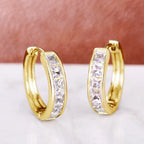 Milio Channel Hoop Earrings