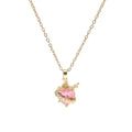 Rosé Heart Pendant Necklace