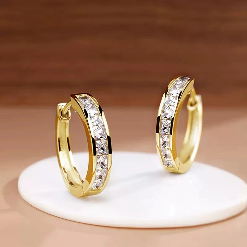 Milio Channel Hoop Earrings