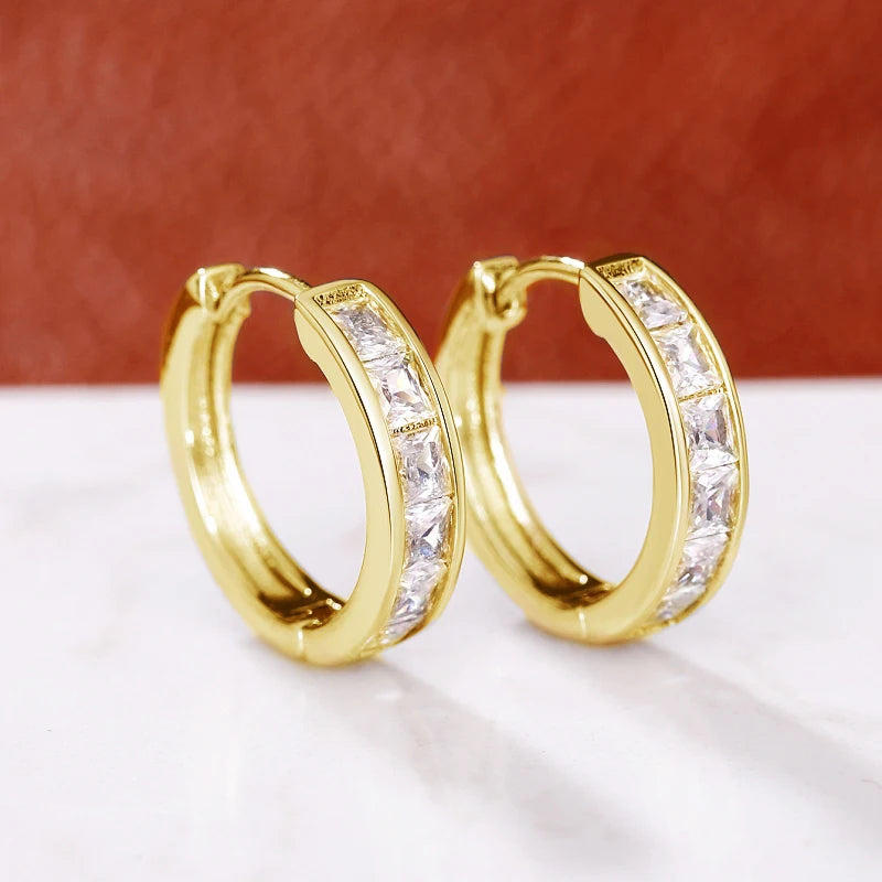Milio Channel Hoop Earrings
