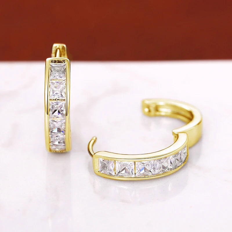 Milio Channel Hoop Earrings