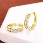 Milio Channel Hoop Earrings