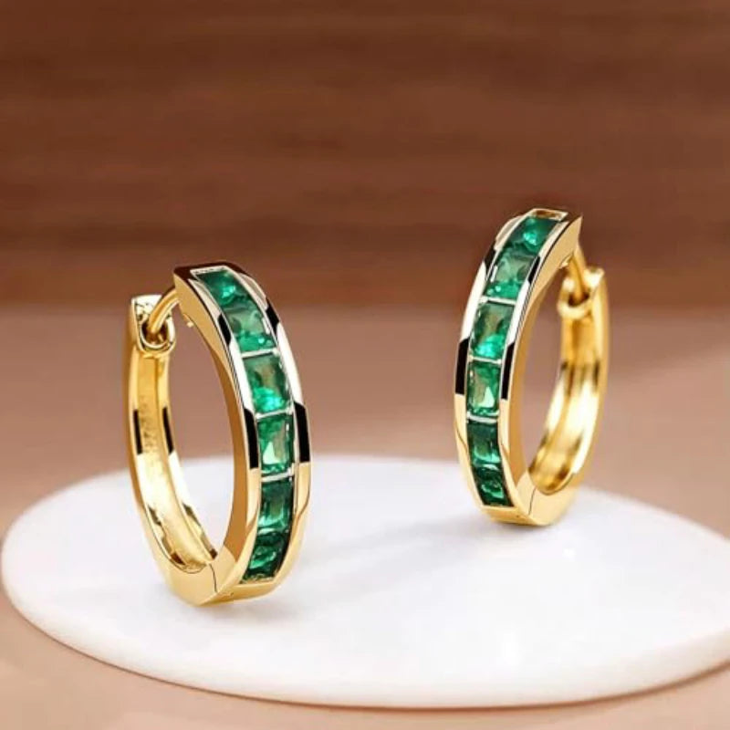Milio Channel Hoop Earrings