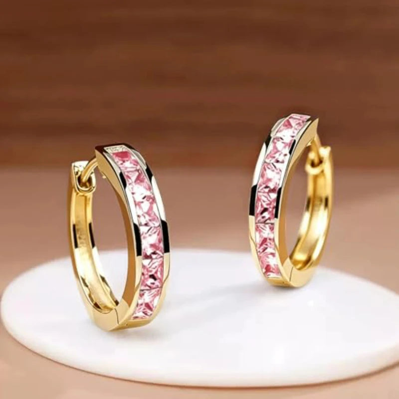Milio Channel Hoop Earrings