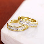 Milio Channel Hoop Earrings
